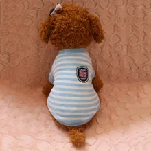 Маленькая Собака Одежда Щенок Pet Товары для собак рубашка костюм модная одежда в полоску