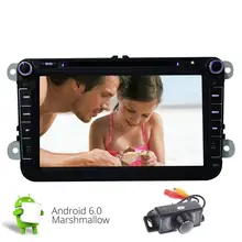 Eincar 8 pulgadas nuevo Android 6.0 unidad principal doble DIN coche Radios estéreo para Jetta Golf Passat Polo EOS con quad Core 1.6 GHZ soporte