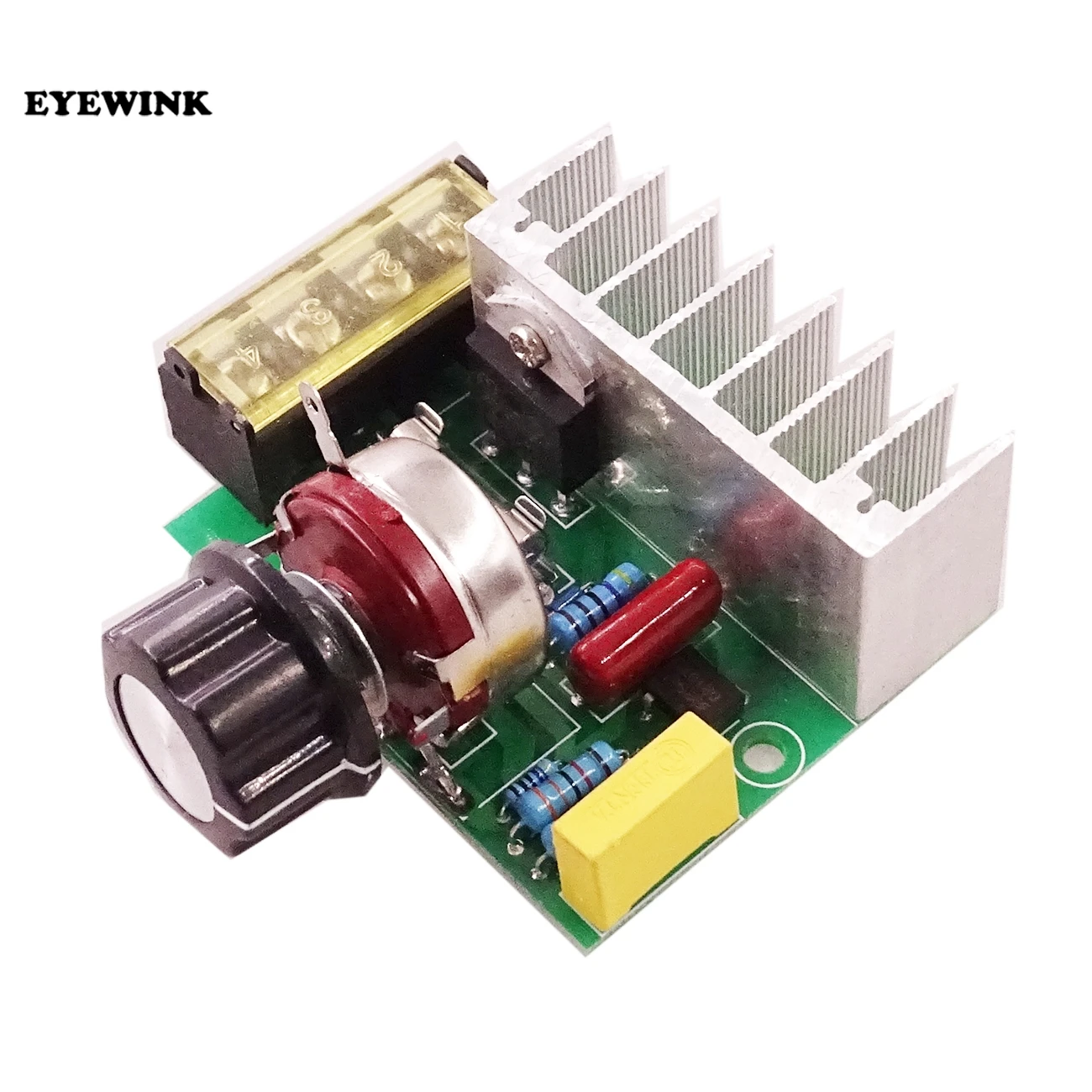 

EYEWINK 1PCS/LOT 4000W AC 220V SCR Imported High Power Silicon Control Voltage Regulator Aiming Adjust Speed Thermoregulation