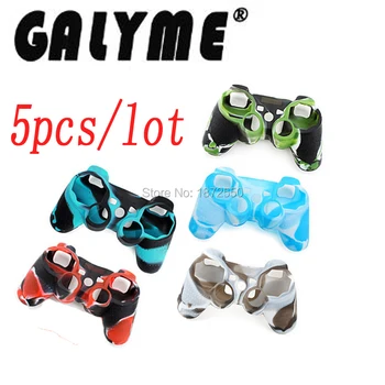 

5pcs/lot Brand New Camouflage Silicone Case Skin Grip Rubber Cover Protector Fit for Playstation 3 PS3 Controller Dualshock 3