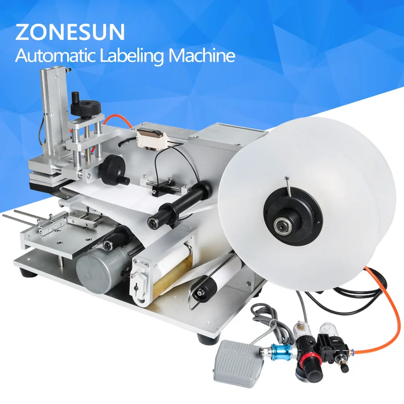 ZONESUN LT-60 Semi automatic Labeling Machine,drugs bottle labeling machine,medicine bottle labeling machine