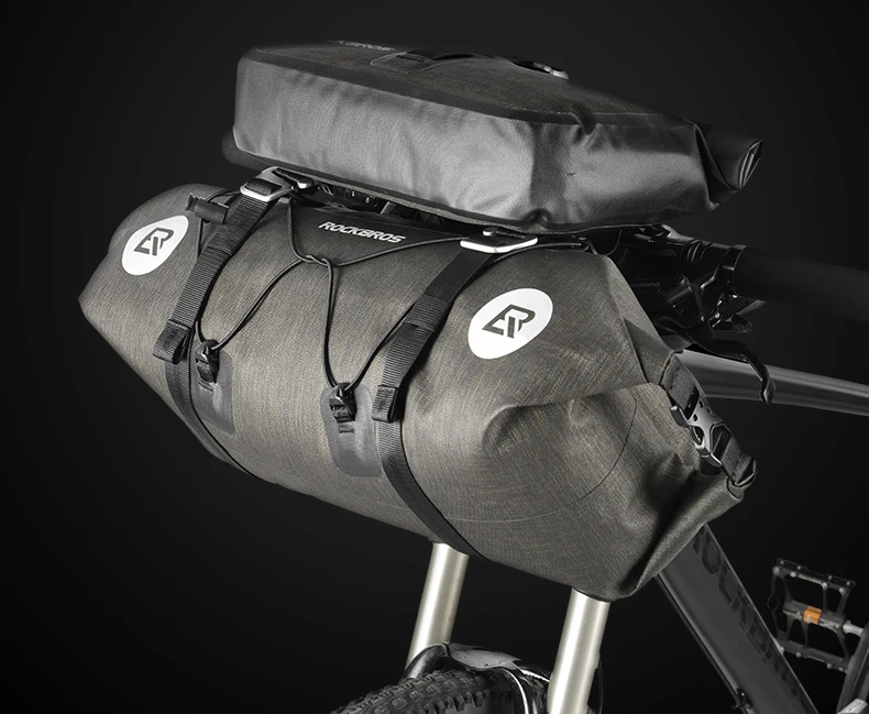 ROCKBROS 14L MTB дорожные велосипедные сумки водонепроницаемые передние Рули сумки стабильные дорожные большие емкости велосипедные аксессуары