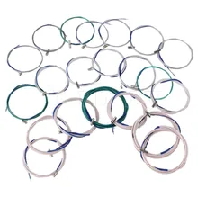 Yibuy Un Set Cinese Strumenti Musicali Multicolore Nylon Acciaio Inox Guzheng Stringa 1-21 #