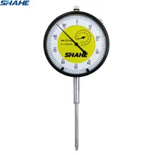 Shahe 0-50 мм аналоговый циферблат индикатор измерительные инструменты 0-50 мм Индикатор метрической шкалы точный измеритель микрометр измерительные инструменты