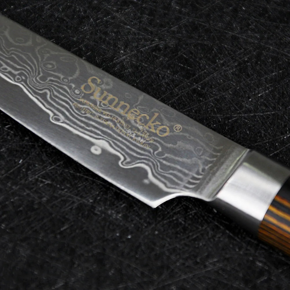 SUNNECKO 5 &quotдюймовый дамасский универсальный нож VG10 Сталь Кухня ножи 59 60HRC сильный