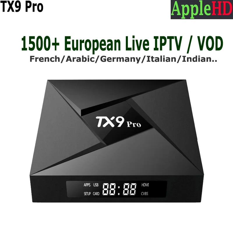 TX9 Pro 3GB 32GB 4K TV Box Android 7.1 S912 with 1 Year Steptv French ...