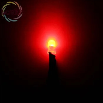 

High Quality 20pcs 3mm 12v Pre-Wired Round top Diffused Red LED DC 20cm Emitting Diode For automotive Light DIY Retail Hot SALE