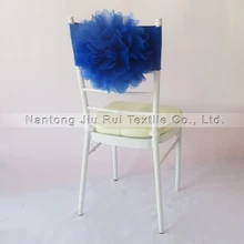 100 шт Королевский синий цветок повязка на стул цветок стул створки много цветов