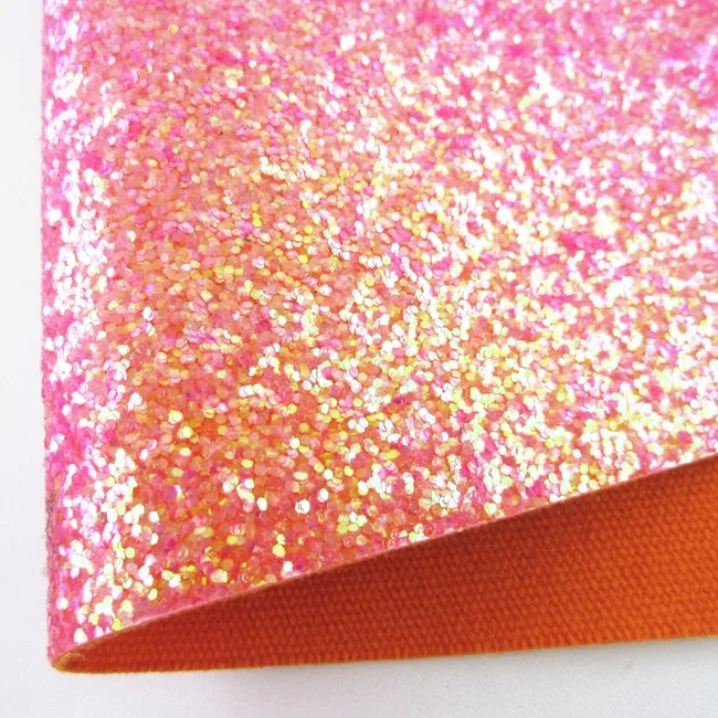 Red Rose Chunky Glitter Fabric