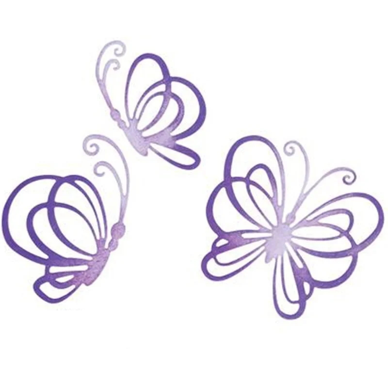 

Crazyclown 3pcs Butterflies Dies Metal Cutting Dies Scrapbooking Card Making Album Embossing Crafts Paper Stencil Animal Dies