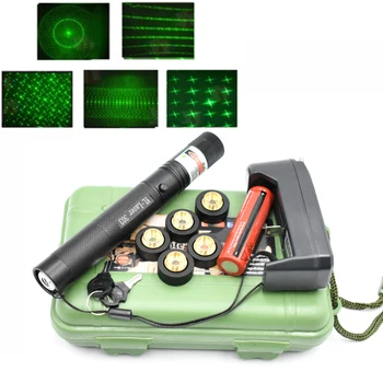 

Laser 303 Pointer Green Laser Sight Laser 303 Pointer 10000m 532 nm Powerful device Adjustable Focus Lazer Laser 303 Star Caps