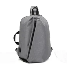 Мужская нейлоновая подвеска нагрудная сумка Защита от взлома зарядка через плечо сумка стелс молния пакет репеллент, анти-кража пакет