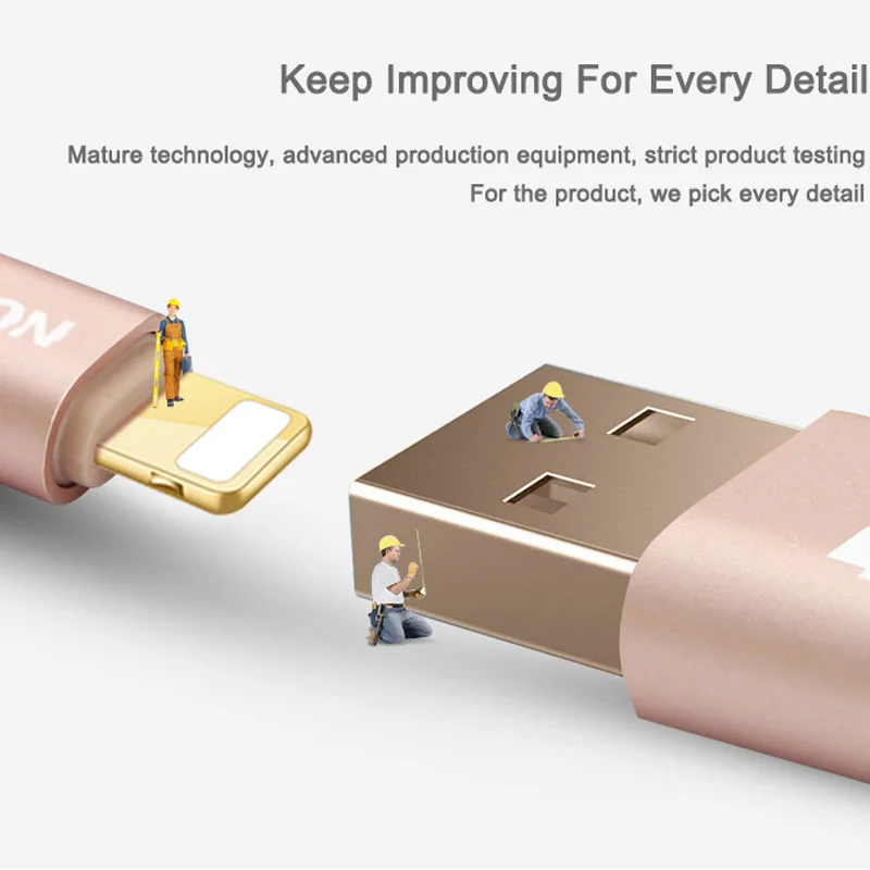 Оригинальный 8 контактный USB кабель NOHON для iPhone 8X7 6 6S Plus 5 5S 5C SE iOS 10 9 iPad iPod кабели