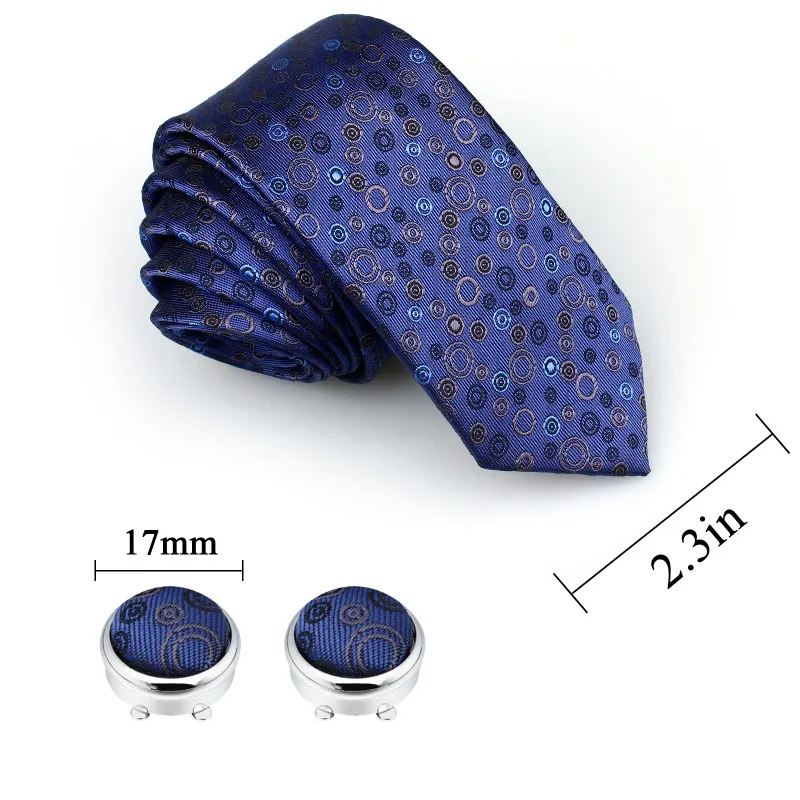 HAWSON комплект шейных платков с красочным узором, с квадратным зажимом для галстука и кнопкой, запонки
