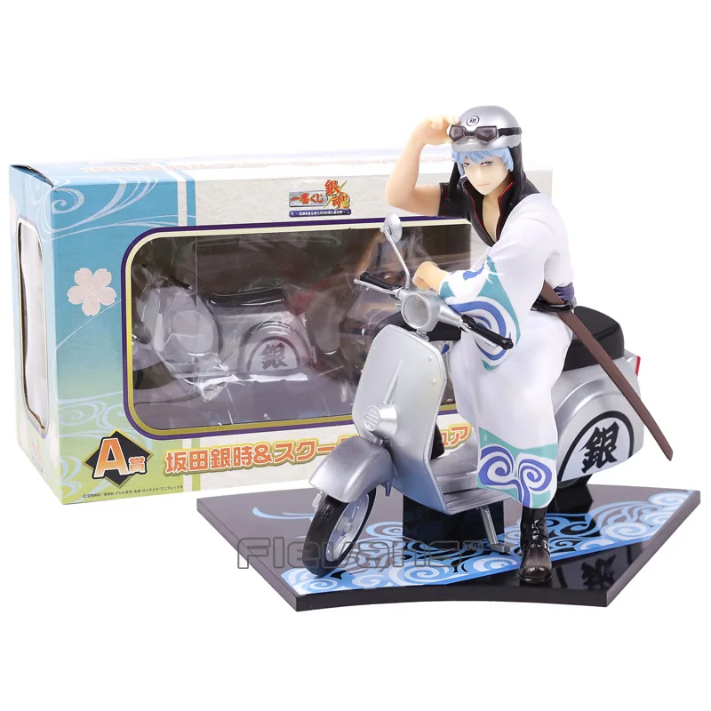 

Gintama Sakata Gintoki & Scooter PVC Figure Collectible Model Toy 15.5cm