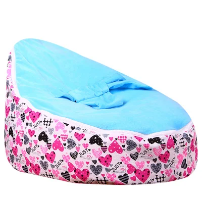 Levmoon Средний просто Lover Bean Bag стул детская кровать для сна портативный складной детский диван Zac без наполнителя - Цвет: T1