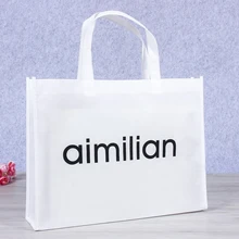 500 шт/партия новые заказной нетканый сумки напечатаны ваш собственный логотип модные Известные Многоразовые Сумки Для Покупок Сумка