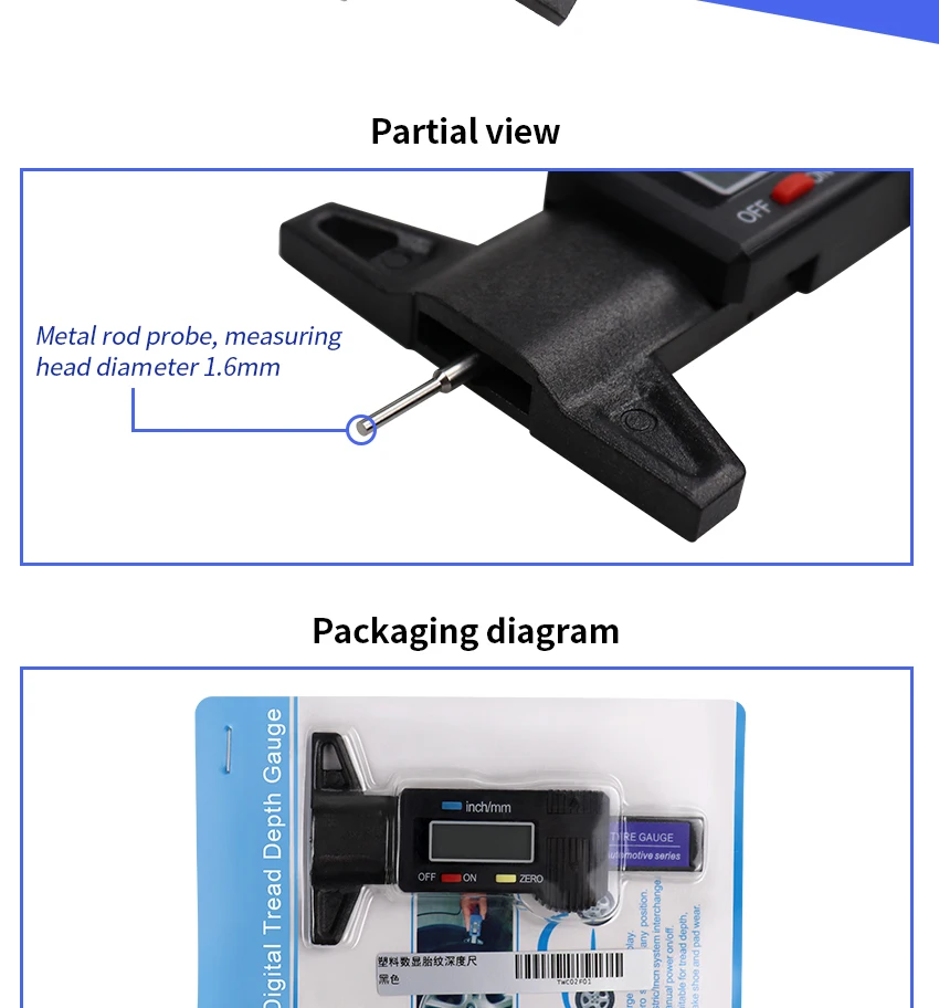 Цифровой, для автошин измеритель Глубина рисунка протектора измеритель инструмент Цифровой суппорт Глубина толщиномер измеритель инструмент суппорт