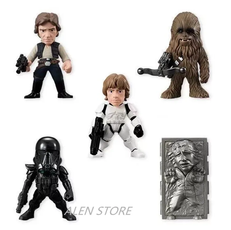 ALEN 5pcs/set 5.5cm Star Wars Toy Han Solo Darth Trooper Luke Skywalker Chewbacca PVC Action Figure Set Star Wars Figure Toys ALEN 5pcs/set 5.5cm Star Wars Toy Han Solo Darth Trooper Luke Skywalker Chewbacca PVC Action Figure Set Star Wars Figure Toys