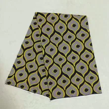 Африканский полиэстер воск принты ткани Анкара воск африканские восковые ткани 6 ярдов для женщин платье N90323-3