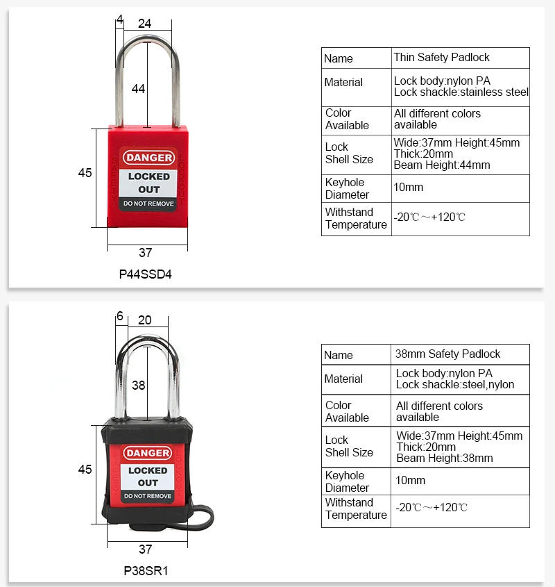 Lockey Upgrade ABS замок безопасности изоляция нейлоновая пластиковая Скоба поддержка безопасности замок Loto Tagout