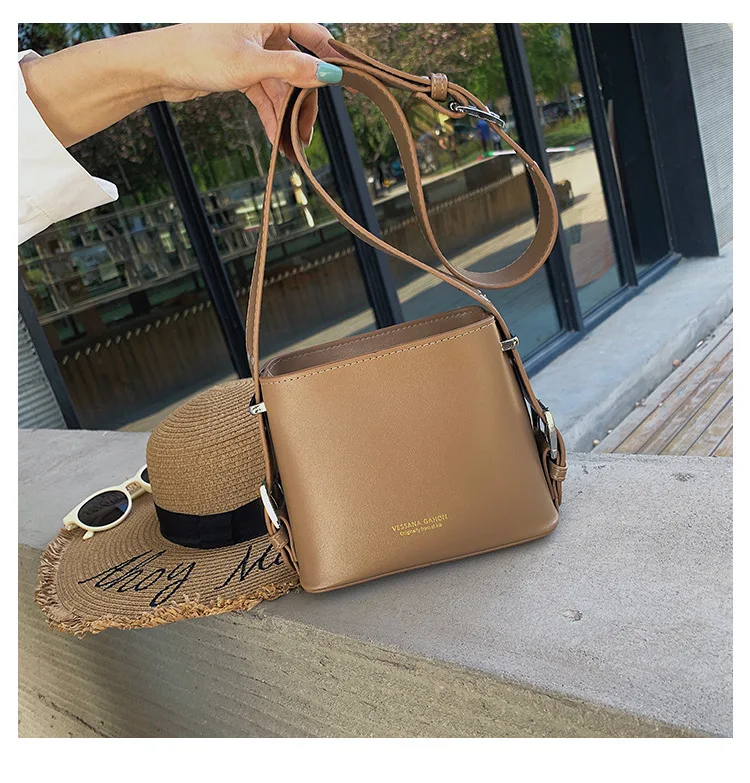 Винтажная женская сумка высокого качества новая брендовая дизайнерская сумка на плечо модная маленькая квадратная сумка через плечо женская сумка - Цвет: Хаки