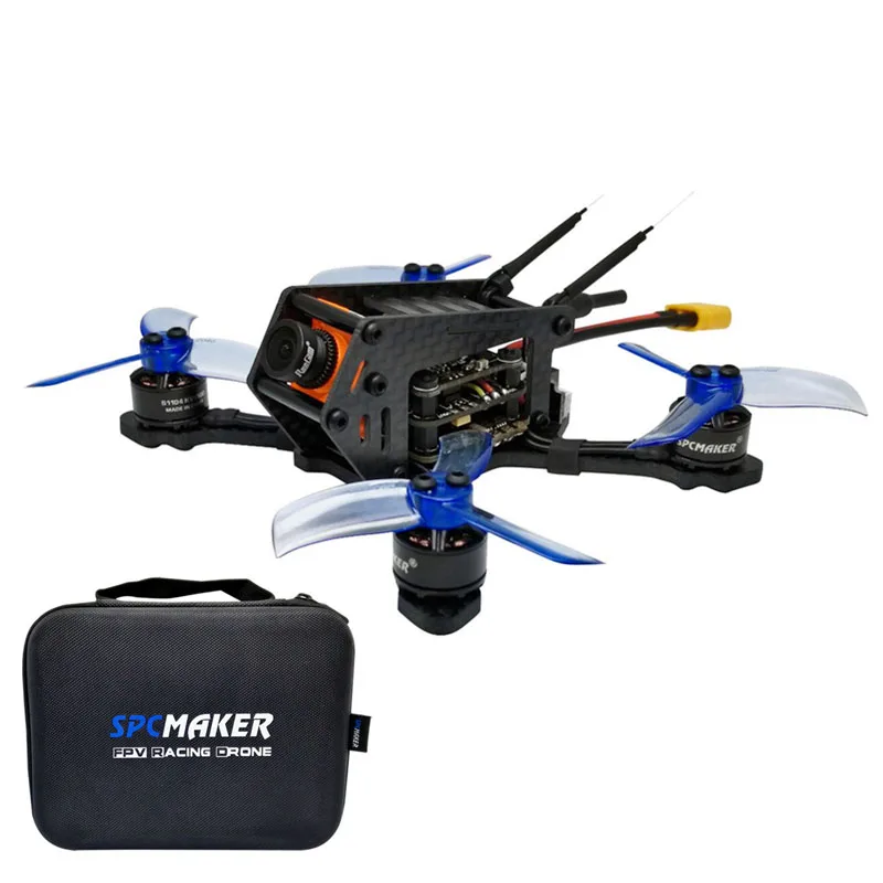 

SPC Maker 100SP 100mm Brushless FPV Racing Drone w/ F3 BLheli_S 40CH RunCam Micro Swift 600TVL Camera BNF Drone Receiver Rotor