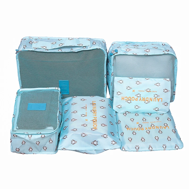 preço 6 pçs set das Mulheres Viajar Sacos De Armazenamento De Viagem Sapatos Roupas Acessórios Suprimentos Organizador Bagagem Bolsa de Higiene Pessoal Kits Atacado