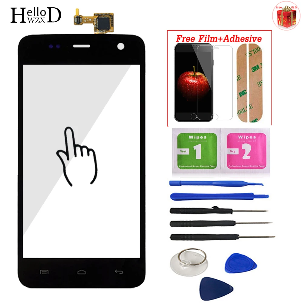 

4.7'' Touch Screen Front Touch Glass For Explay Vega Touch Screen Glass Digitizer Panel Sensor Cable Protector Film Adhesive
