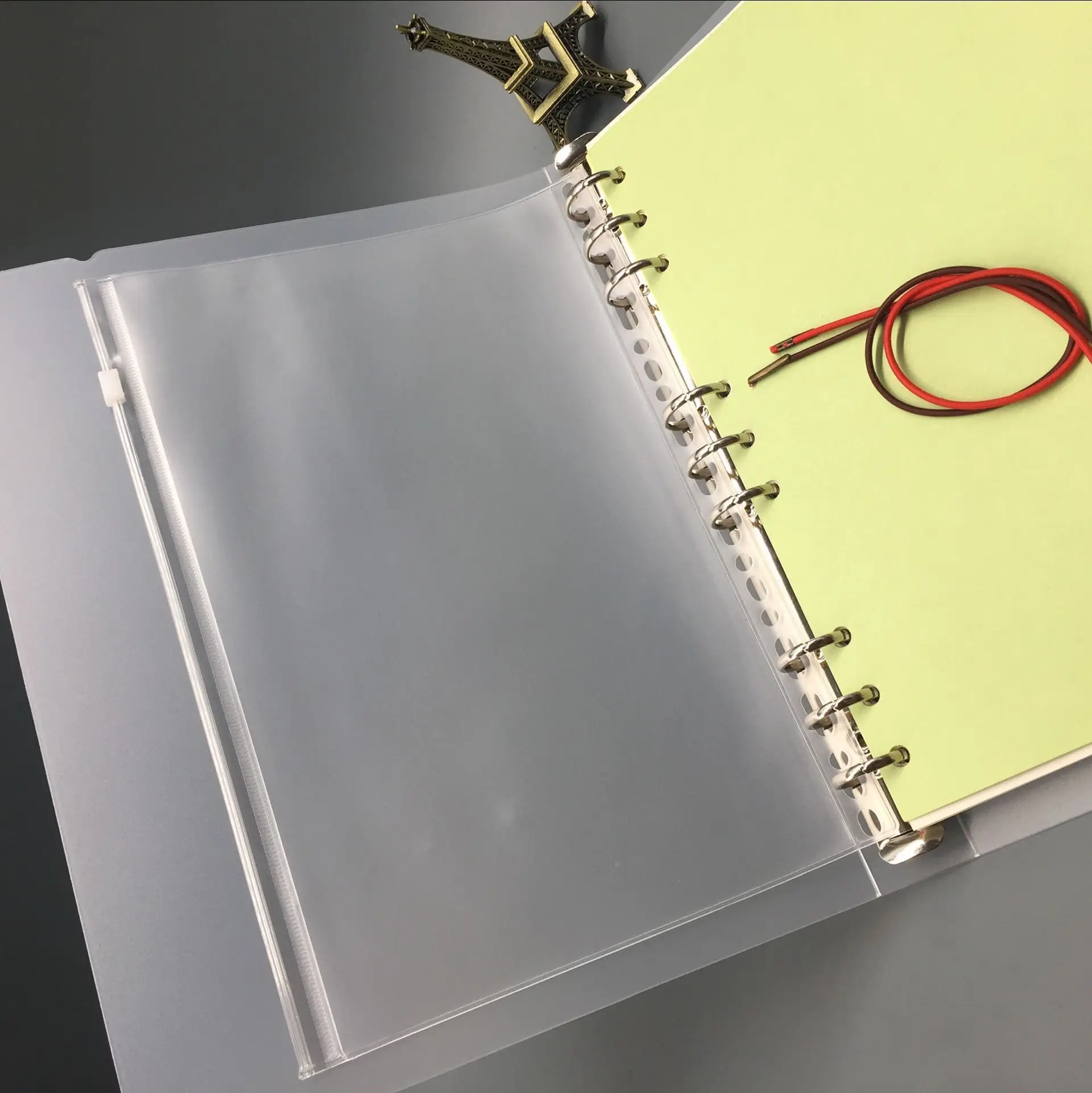 

B5 PVC Transparent File Big Things Keeper for 9 Holes Loose Leaf Spiral Binder Notebook Planner Agenda Filofax