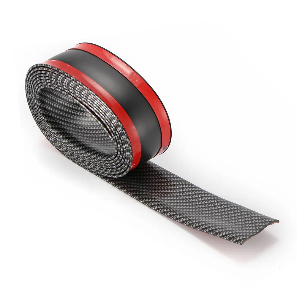 

Carbon Fiber Rubber Styling Door Sill Strip Protector Goods Anti-Scratch Rubber Seal Strip Car Stickers car styling