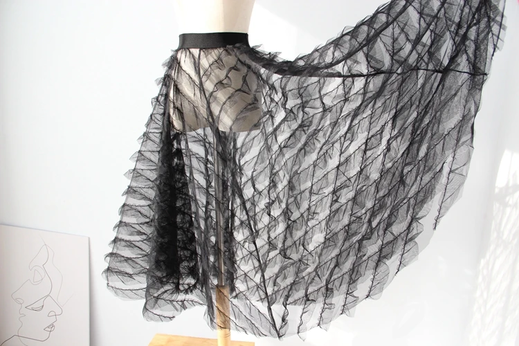 2019 new all match basic miniskirt pants cover skirt eyeholes pants cover skirt lace underskirt bust skirt slip