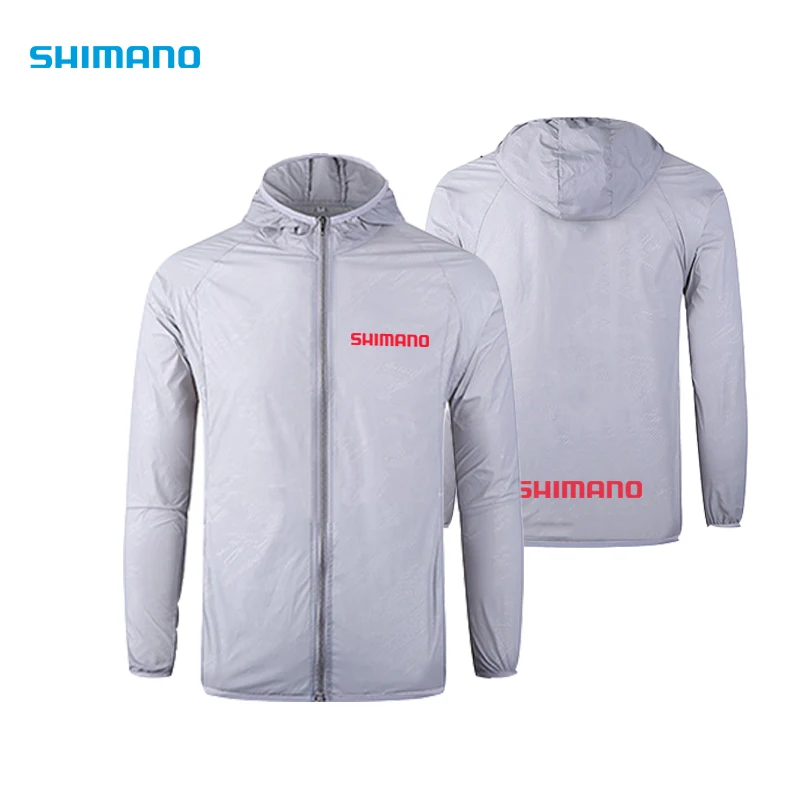 

Shimano Spring Summer Fishing Jacket Thin Breathable Sun Protection Fishing Hooded Quick Dry Men Anti-Mosquito Fishing Jackets