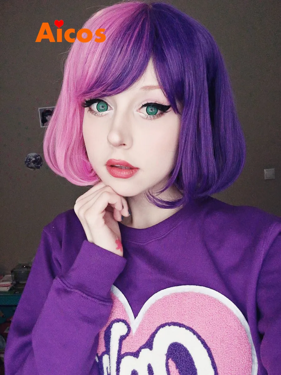Peruca Hair Queen Pear Wig Hair New Girl Short Multi Color Anime