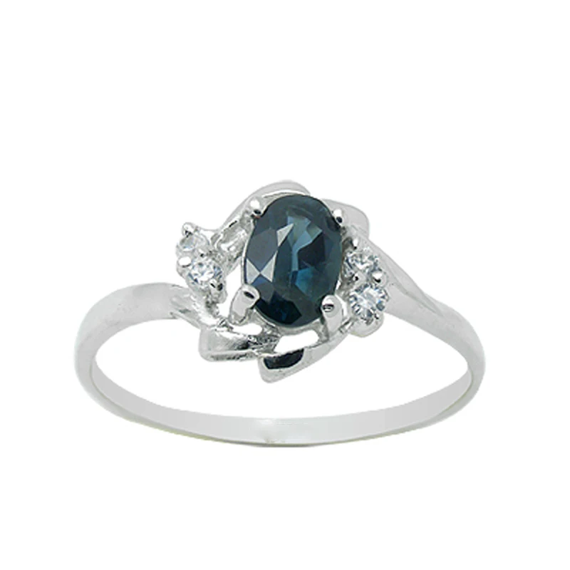 

2017 Qi Xuan_Dark Blue Stone Luxury Rings_Fashion Ring_S925 Solid Sliver Dark Blue Stone Rings_manufacturer Directly Sales