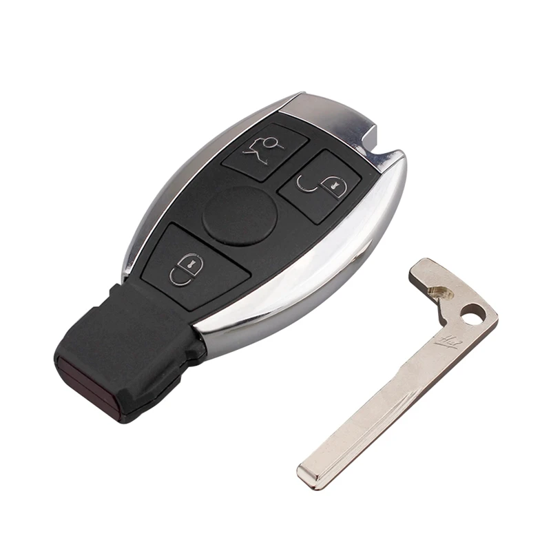 

3 Buttons Remote Car Key Shell Key Replacement For Mercedes Benz year 2000+ NEC&BGA Control 433.92MHz