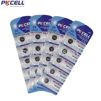 

20Pcs 1220 CR1220 3V Watch Button Coin Cell Lithium Batteries 40mAh Equal To BR1220 KL1220 5012LC L1220 ECR1220 For Laser Point