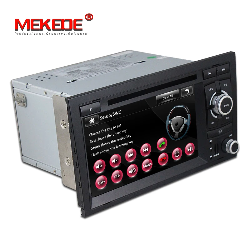 Excellent MEKEDE 2din Car DVD multimeida Player For audi A4 2002 -2008 RS4 with GPS navigation Car Autoradio BT 1080p video free shipping 5