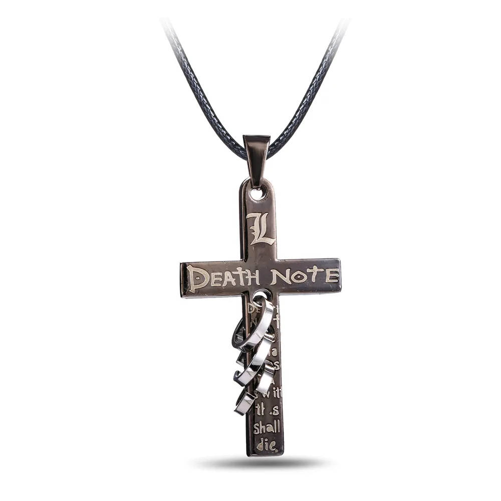

Fashion Anime Death Note Cross Necklace Pendants Figure Ryuuku Necklace Souvenirs Figure Toys Gift