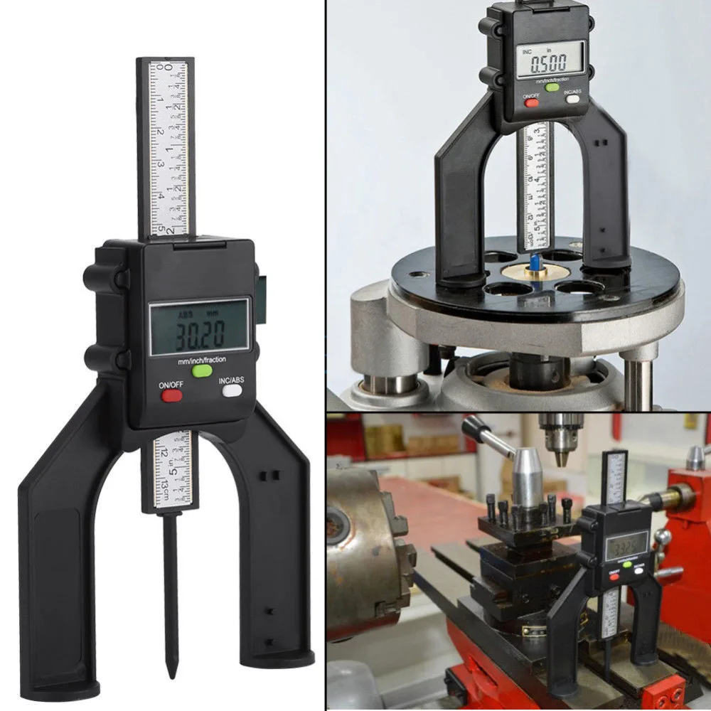 

Free shipping Self-standing digital depth gauge 80mm for router table Height Depthometer Instrument Table Bench Saw Tool TPM-130