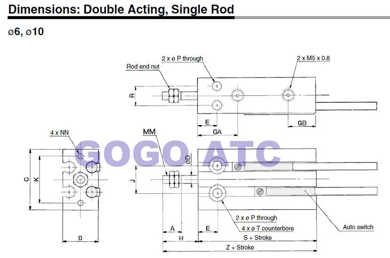 Mini Free Mount Cylinder 8