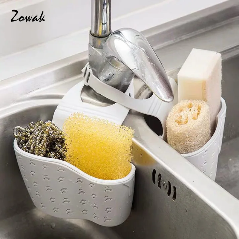 بالوعة الإسفنج حامل مستلزماتها لل أسفنجة مطبخ حامل طبق تجفيف صنبور تخزين منظم قابل للتعديل حزام الصابون استنزاف سلة