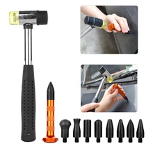 Paintless Dent Repair Hail Removal Tools Kit Tap Down Pen with 9 Heads PDR Tools Set Wholesale price pdr tools kit super pdr tools black nylon pen tap down pen paintless dent removal pen us for dent repair tool auto hand tools