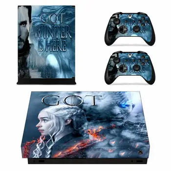 

Vinyl Skin Xbox one x skins sticker Game of Thrones Stickers Pegatinas Adesivo For xbox one x console and Two Controllers