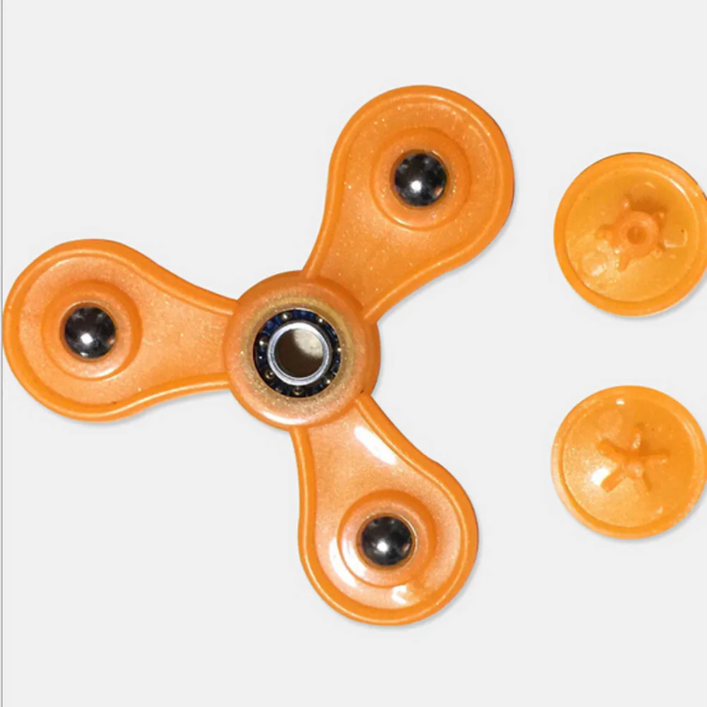 Color Random! Finger Fidget Spinner Fidget Plastic EDC Hand For Autism and ADHD Anxiety Stress Relief Focus Toys Gift