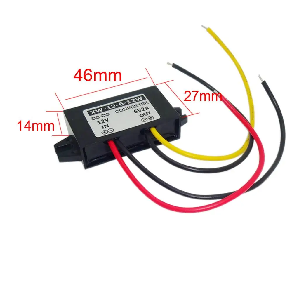 DC 12V(8,5-22 V) понижающий 6V 2A 12W адаптер питания понижающий модуль питания преобразователь напряжения Регулятор для автомобиля