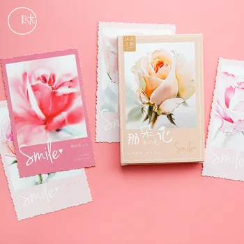

30 Sheets/Set Beautiful Flower Watercolor Series Postcard Greeting Card Birthday Gift Card Message Card