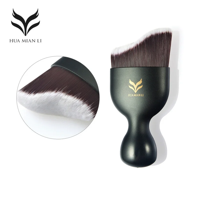 

5PCS S Shape Makeup Brush Wave Arc Curved Hair Shape Base Foundation Make Up Tools Brush BB Cream Brush