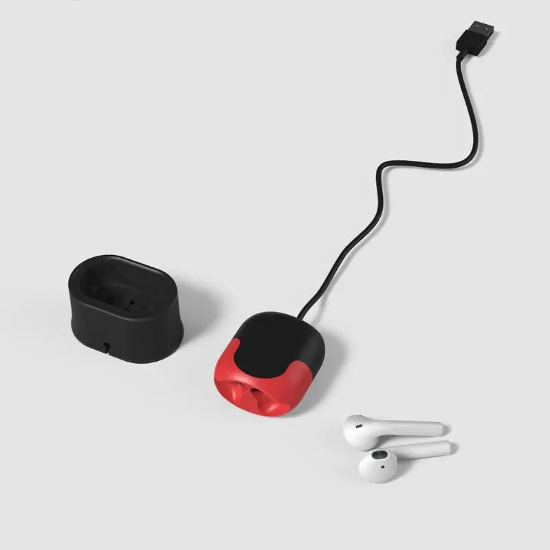 1 комплект USB зарядное устройство с зарядной станцией для AirPods1/2 Bluetooth наушники гарнитура аксессуары