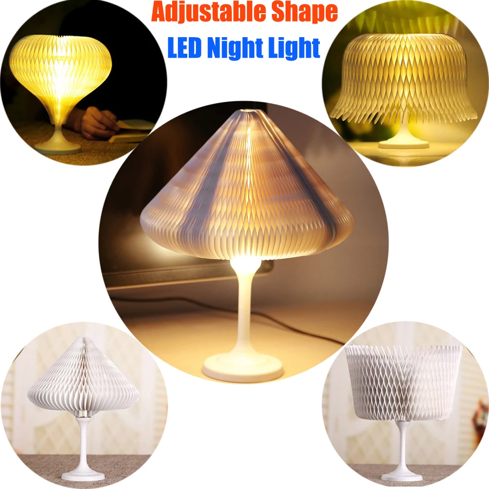 

Mini DC 5V USB Changeable Environmental LED Lamp Creative Touch Control Bedroom Desk Night Light 3 Modes Atmosphere Desk Lamp
